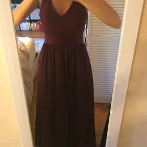 Wine colored, size 2, Vera Wang bridesmaids dress